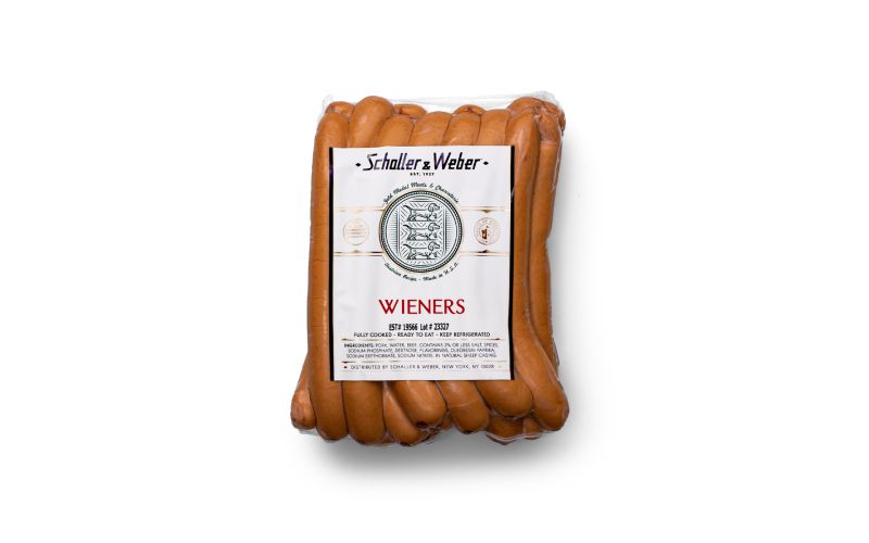 Pork & Beef Hot Dogs Wiener Style